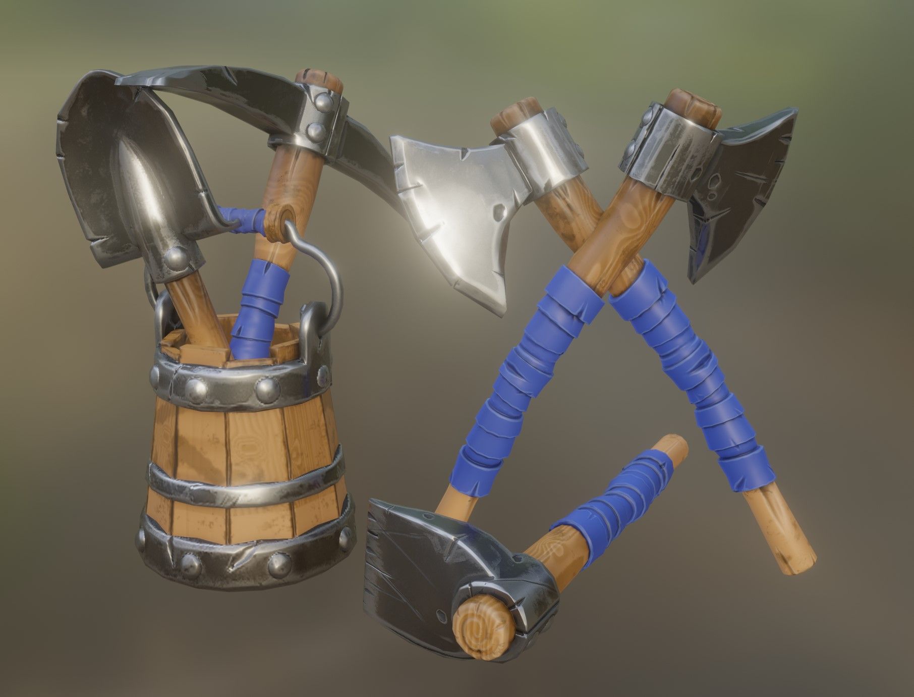 Stylized Iron Tools